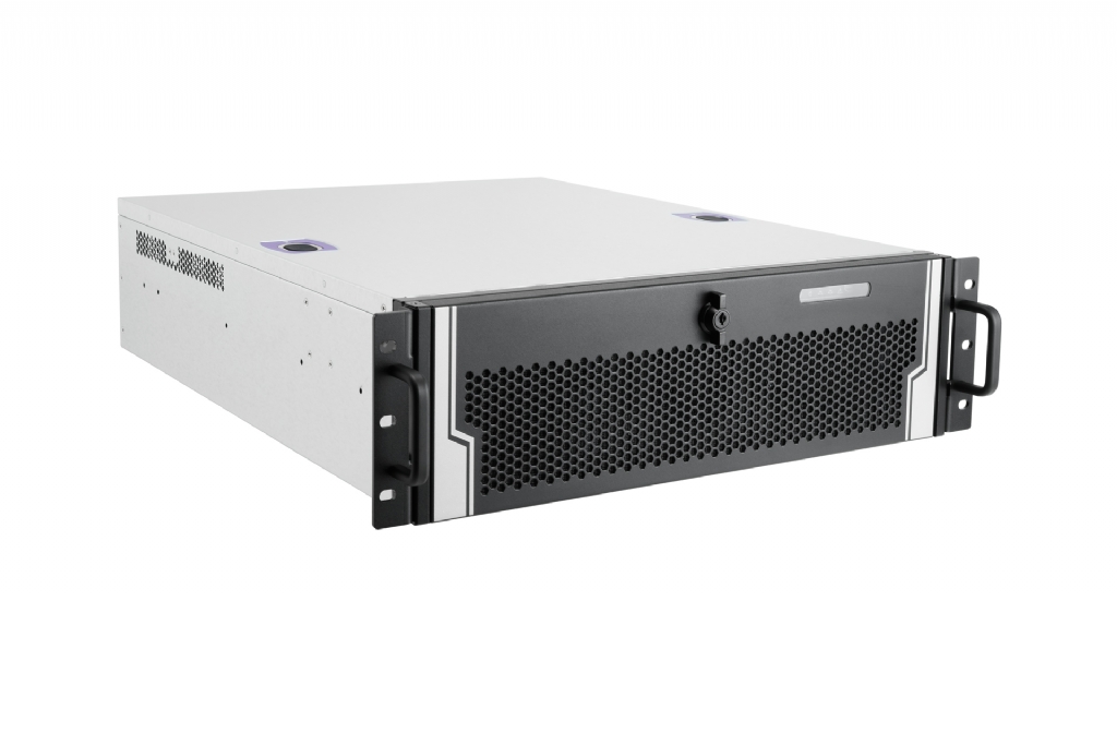 In-Win IW-R300-01N - 3U Feature Rich Short Depth Server Chassis for CCTV Applications