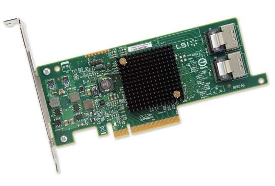 LSI SAS 9207-8i (kit), 8-Port Int, 6Gb/s SATA+SAS, PCIe 3.0 HBA