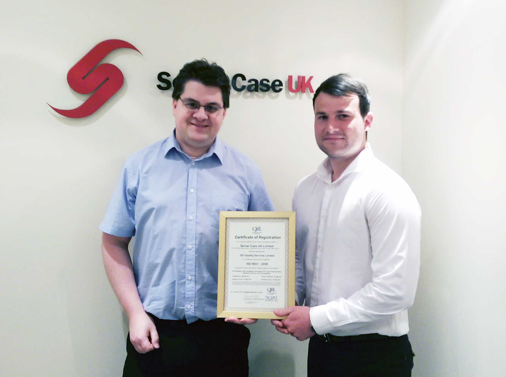 Server Case UK is now ISO 9001:2008 Certified