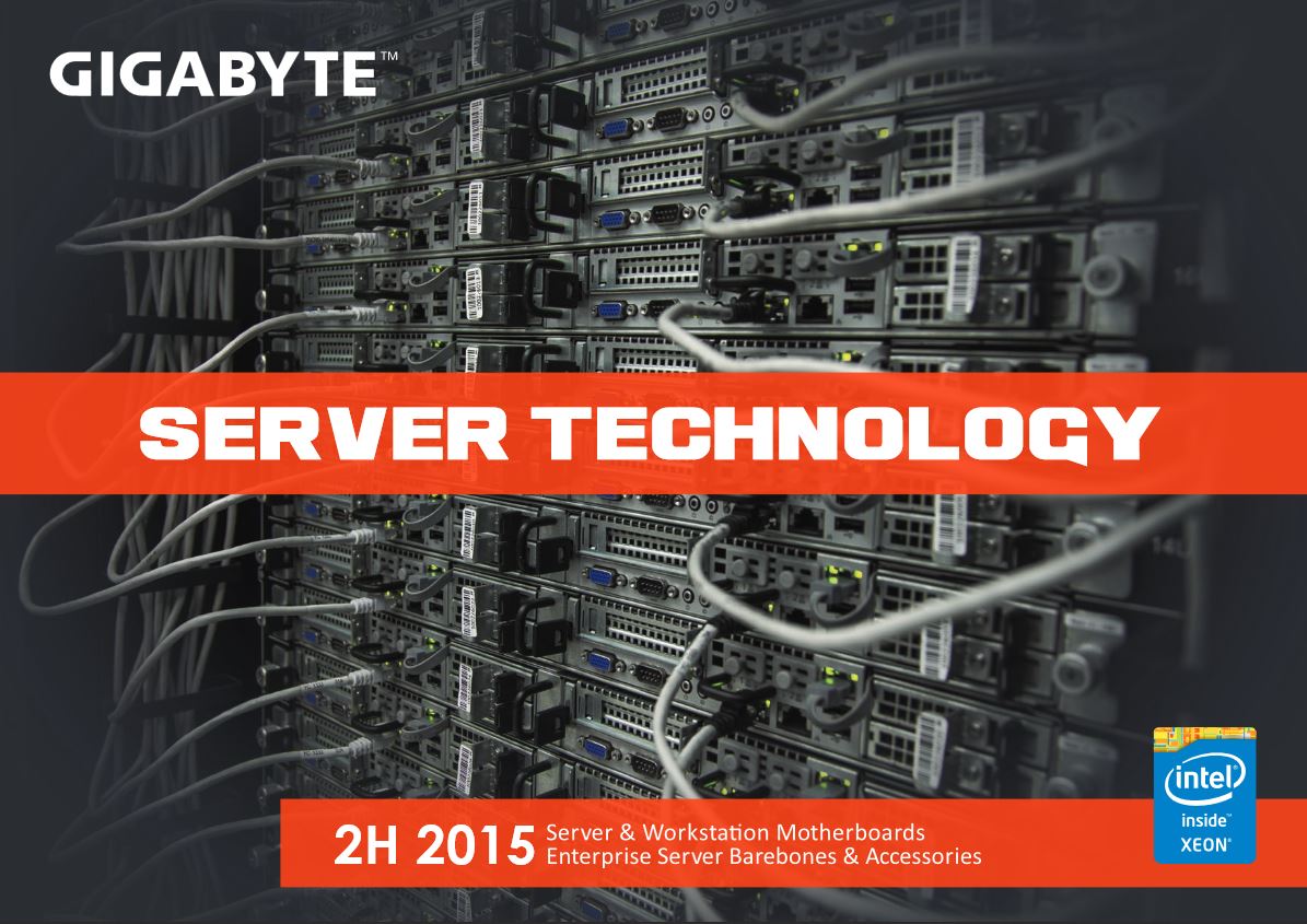 Gigabyte 2015 Server Motherboard and Barebone Catalogue Online