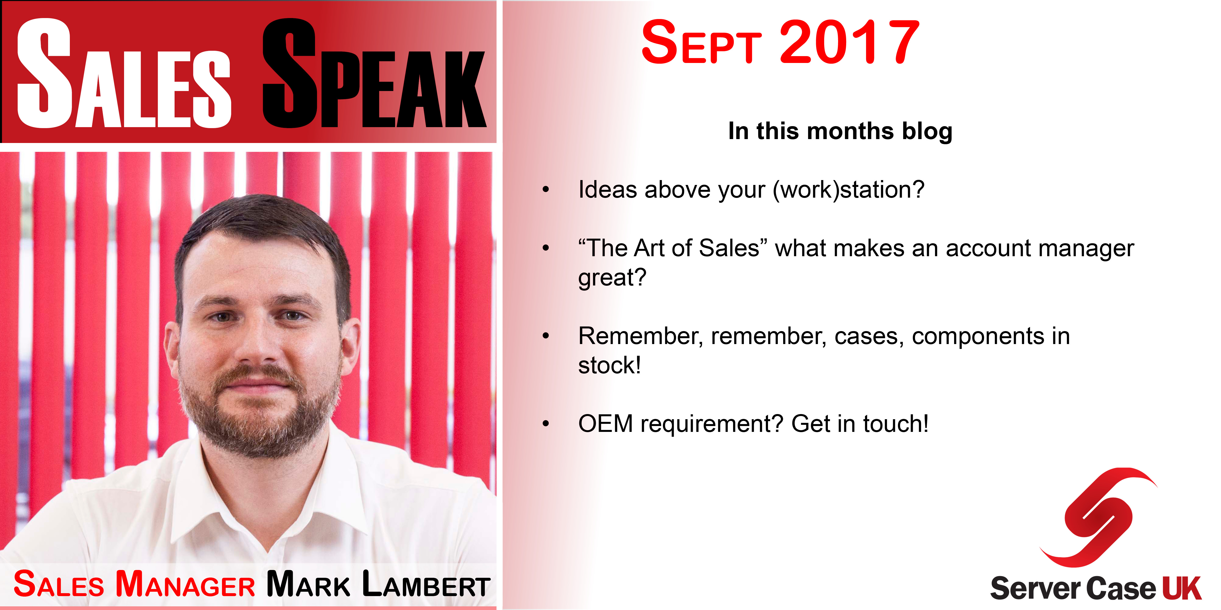Sales Speak - September 2017