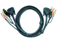 Aten 2L-7D05U DVI KVM Cable - DVI + USB + Audio for CS Series (5m)