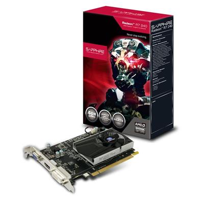 Sapphire Radeon R7 240 Graphic Card - 730 MHz Core - 4 GB DDR3 SDRAM ...