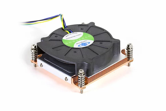 Dynatron K199 Intel 1200/115X Blower with PWM function, All-Copper Active Cooler for 1U Server Solution, Support 125 Watts CPU TDP
