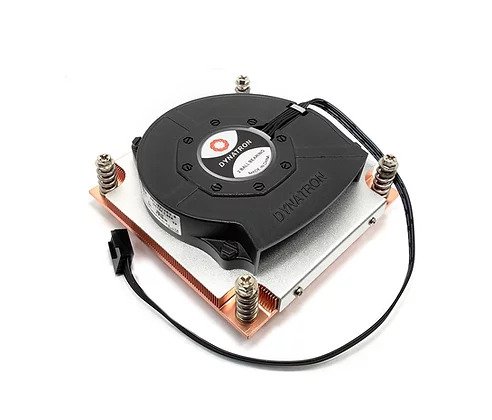 Dynatron Q3 Intel 1700 Blower with PWM function, All-Copper Active Cooler for 1U Server Solution, Support 125 Watts CPU TDP