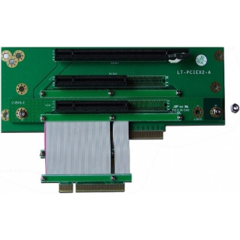 2U PCIe x16 x 8 x 8 Fixed/Ribbon riser card