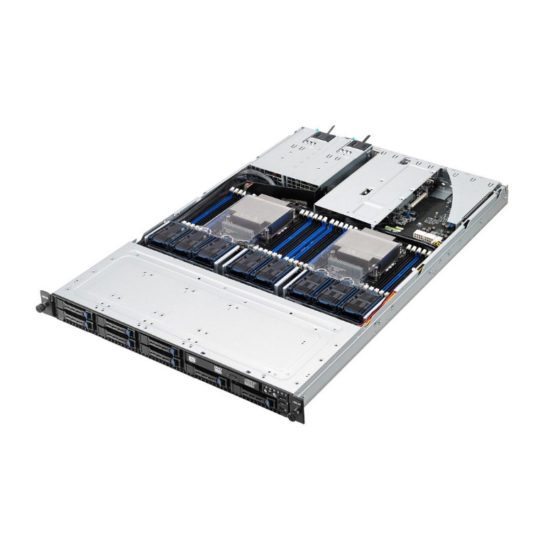 1U ASUS RS700-E8-RS8 V2, Intel C612, LGA 2011-v3, ASUS Pike II, One full-height PCIe 3.0 x16 slot and one LP PCIe slot