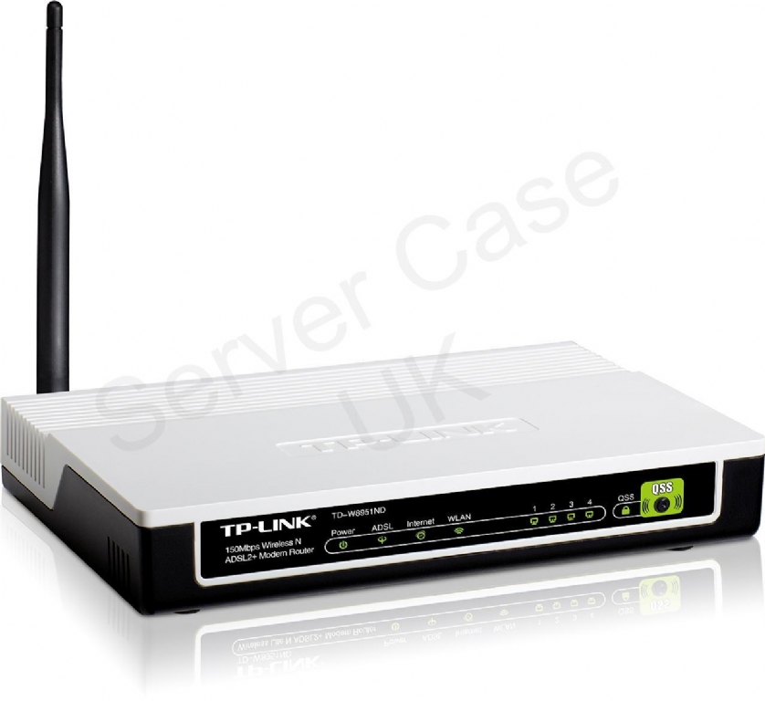 TP-Link TD-W8951ND 150Mbps Wireless N ADSL2+ Modem Router - Server Case