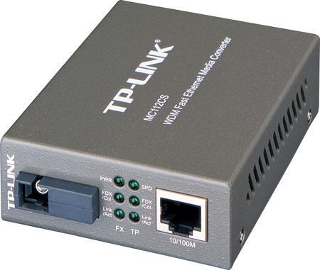 TP-Link MC112CS WDM Fast Ethernet Media Converter (SC, Single-mode)