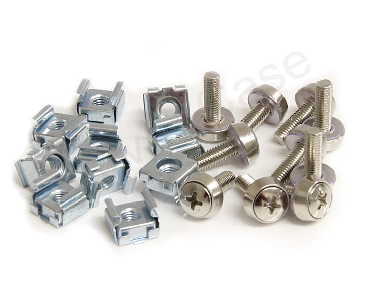 StarTech 50 Pkg Mounting Screws and Cage Nuts for Server Rack Cabinet