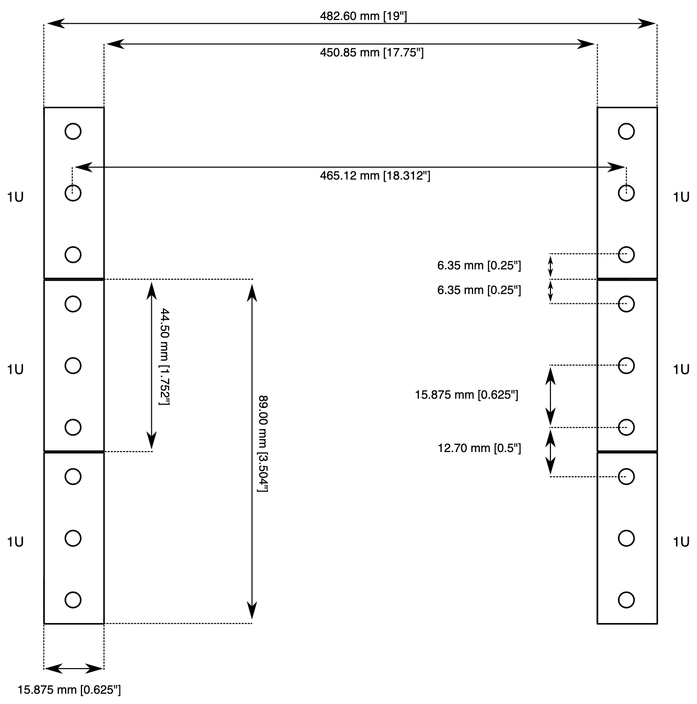 Example of Rack Cabinet Dimensions