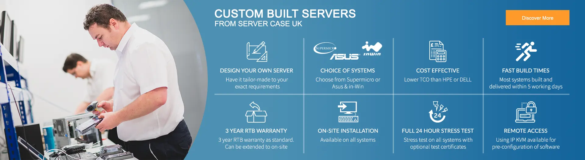 Custom Built Servers from Server Case UK